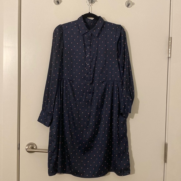 Hatch Maternity - Delfina Royal French Dot Dress (Like new - worn once) - Picture 3 of 9